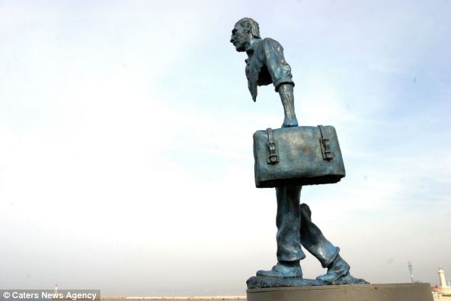 Mr Catalano has been sculpting for 20 years and often works with others in an art foundry when making big sculptures.