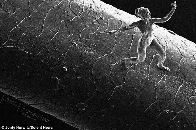 The sculptures are believed to be the smallest representation of the human form ever created by man. 