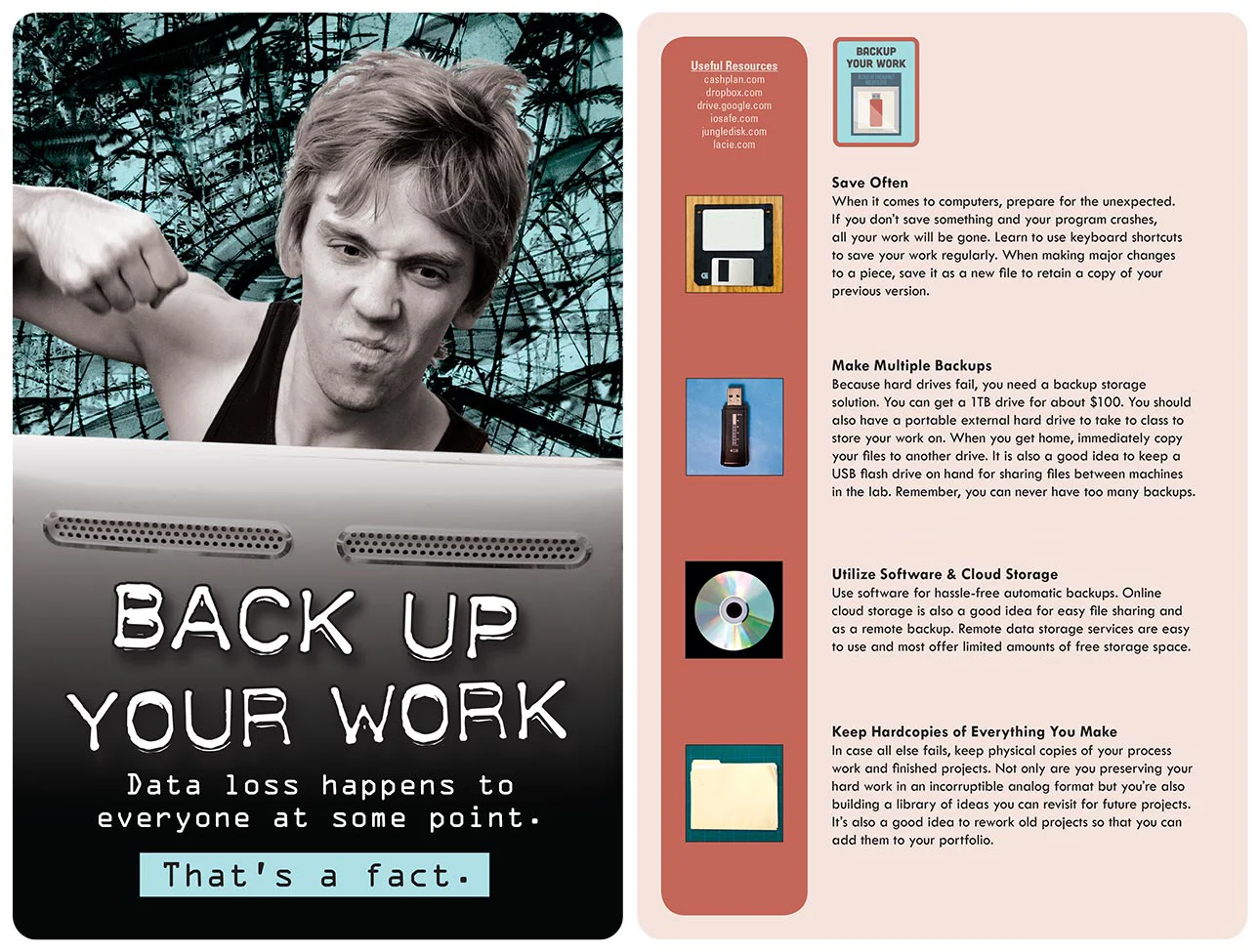 The Survival Guide for Graphic Design Students, Back Up Your Work