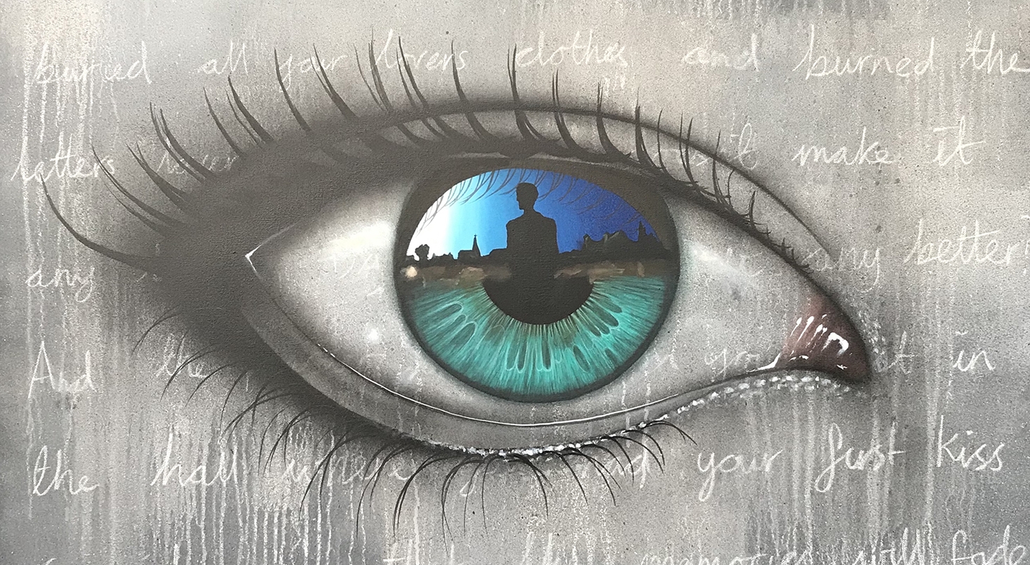 My dog sighs- a brilliant dance - left - 110x110cm.jpeg