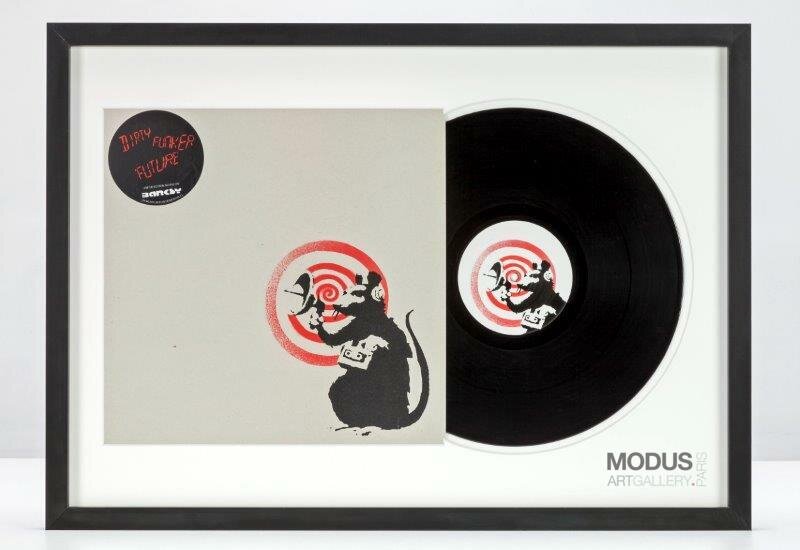 BANKSY | Dirty Funker - Future (Radar Rat) Red edition on white (SOLD)