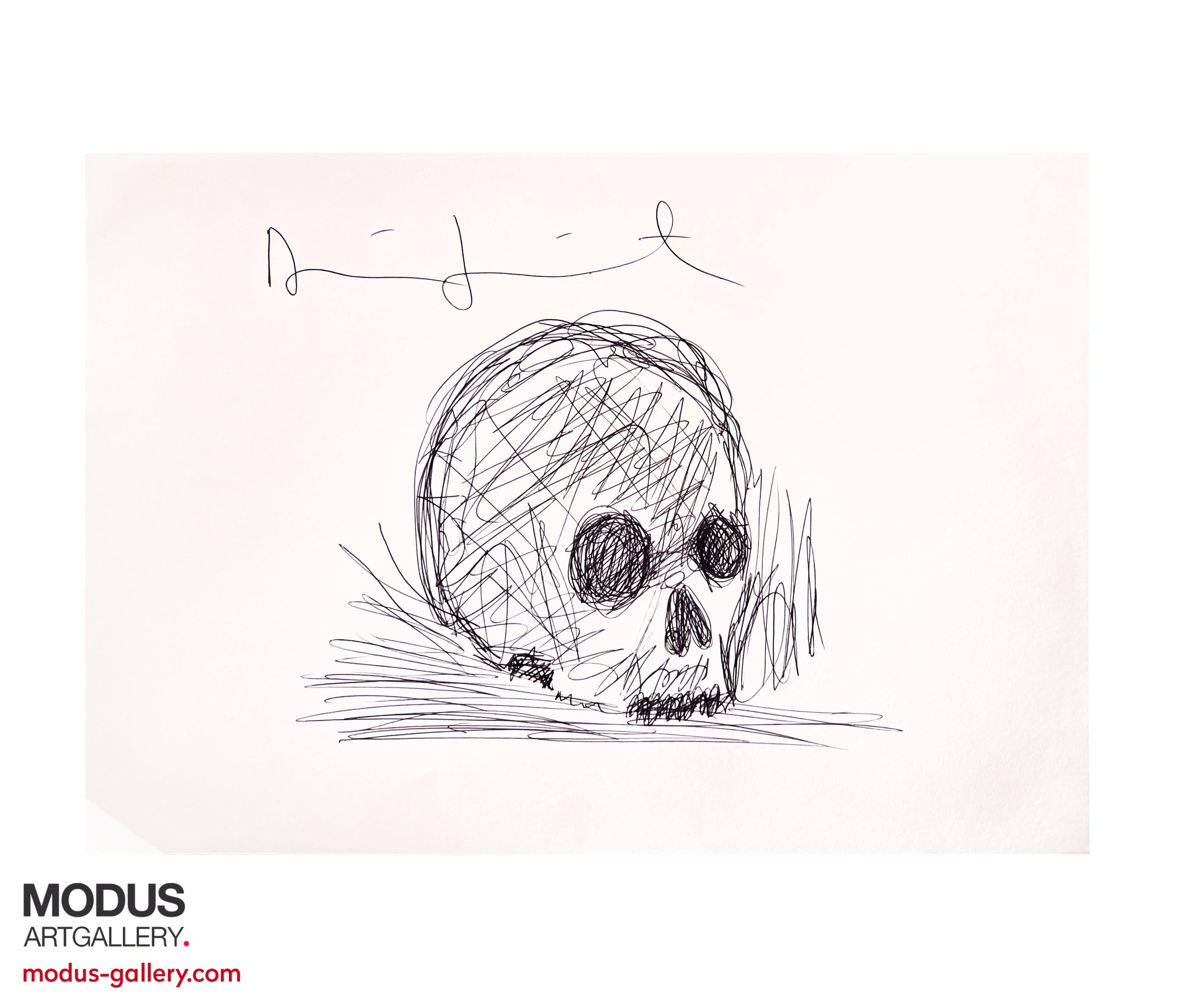 Damien Hirst | Untitled (skull drawing)