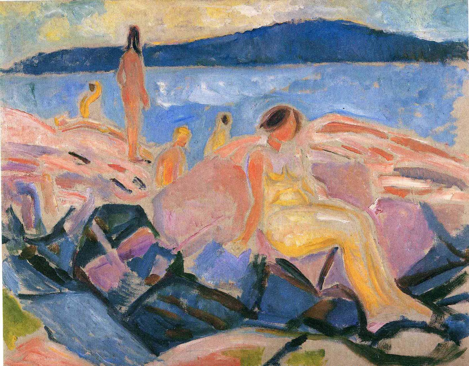 Høysommer II (1915) - Edvard Munch. Wikiart.