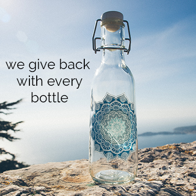 We give back with every bottle