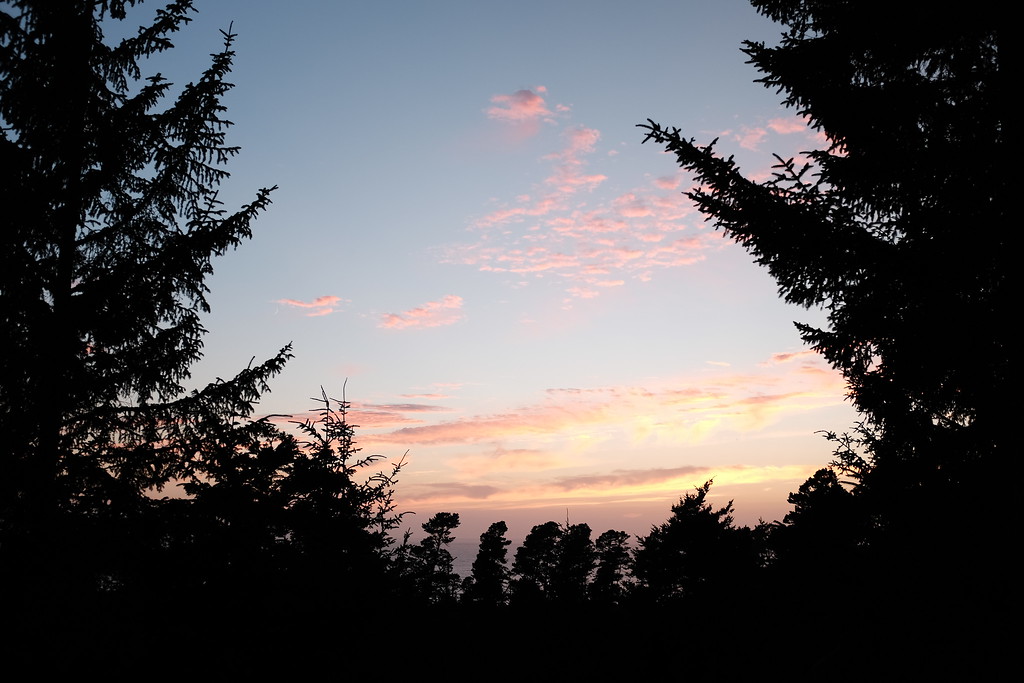  Sunset view from the cabin we were staying at. Totally awesome place, you can see and hear the ocean.  