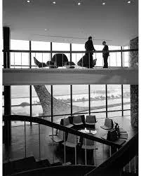 Designed by SOM with gardens by Noguchi.