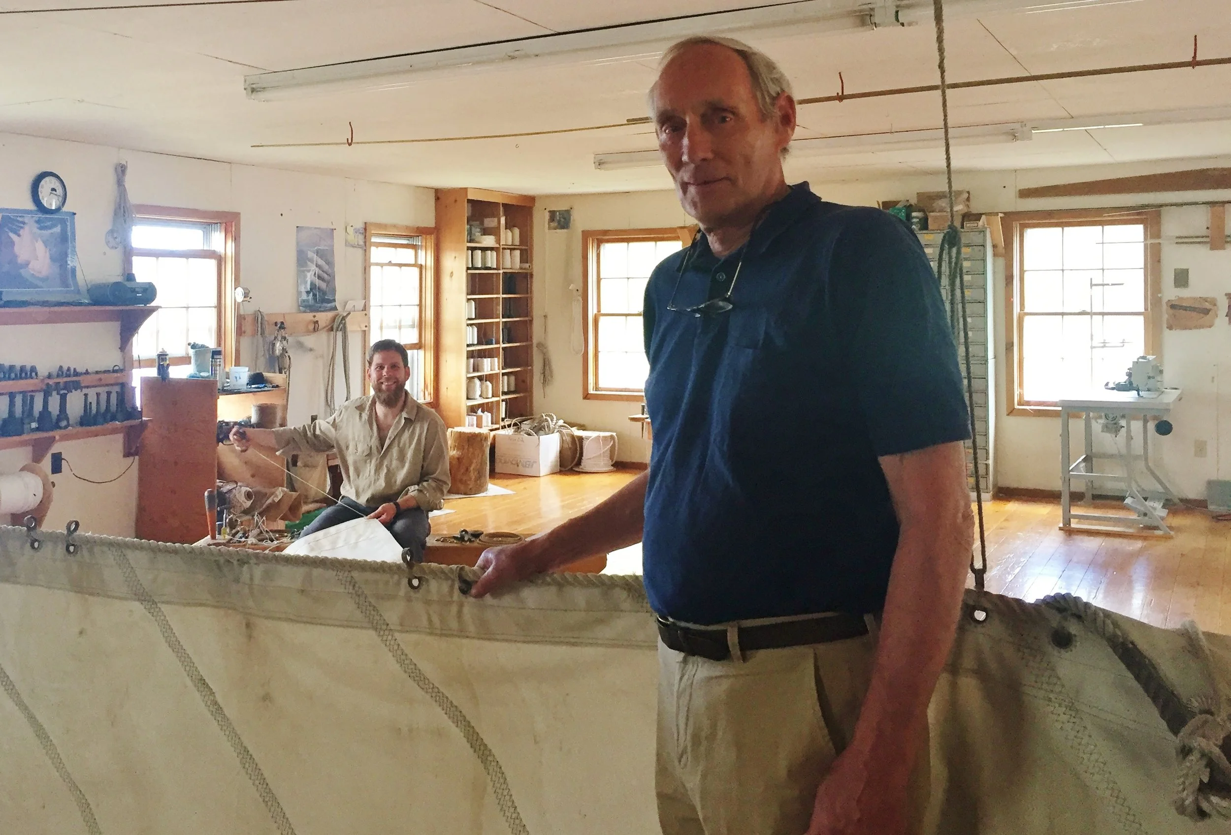 Sailmaker Nat Wilson opens his Sail Making Shop