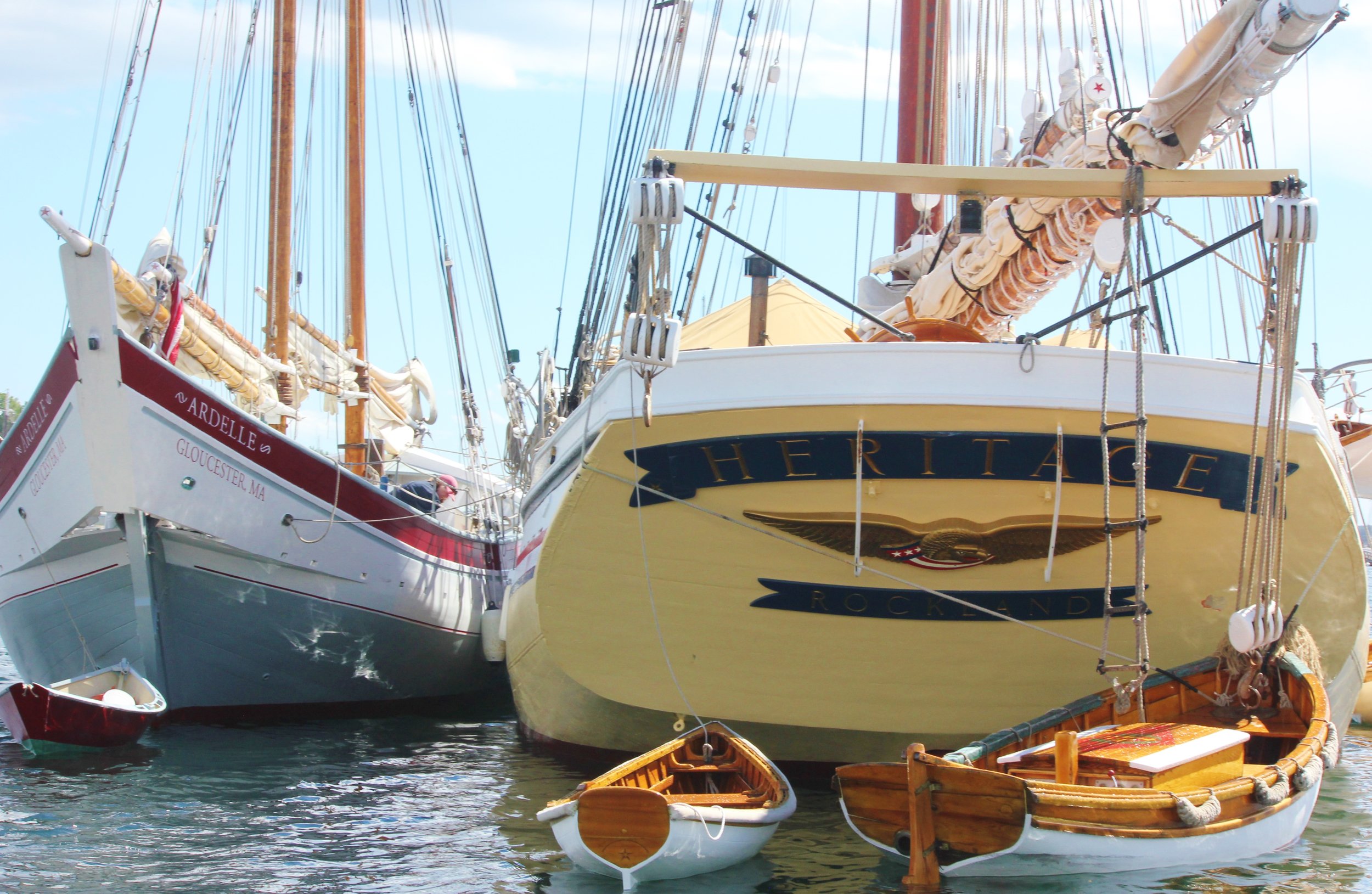 Schooners Ardelle and Heritage at Rest