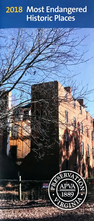 We made the list of the eleven most endangered places in Virginia!