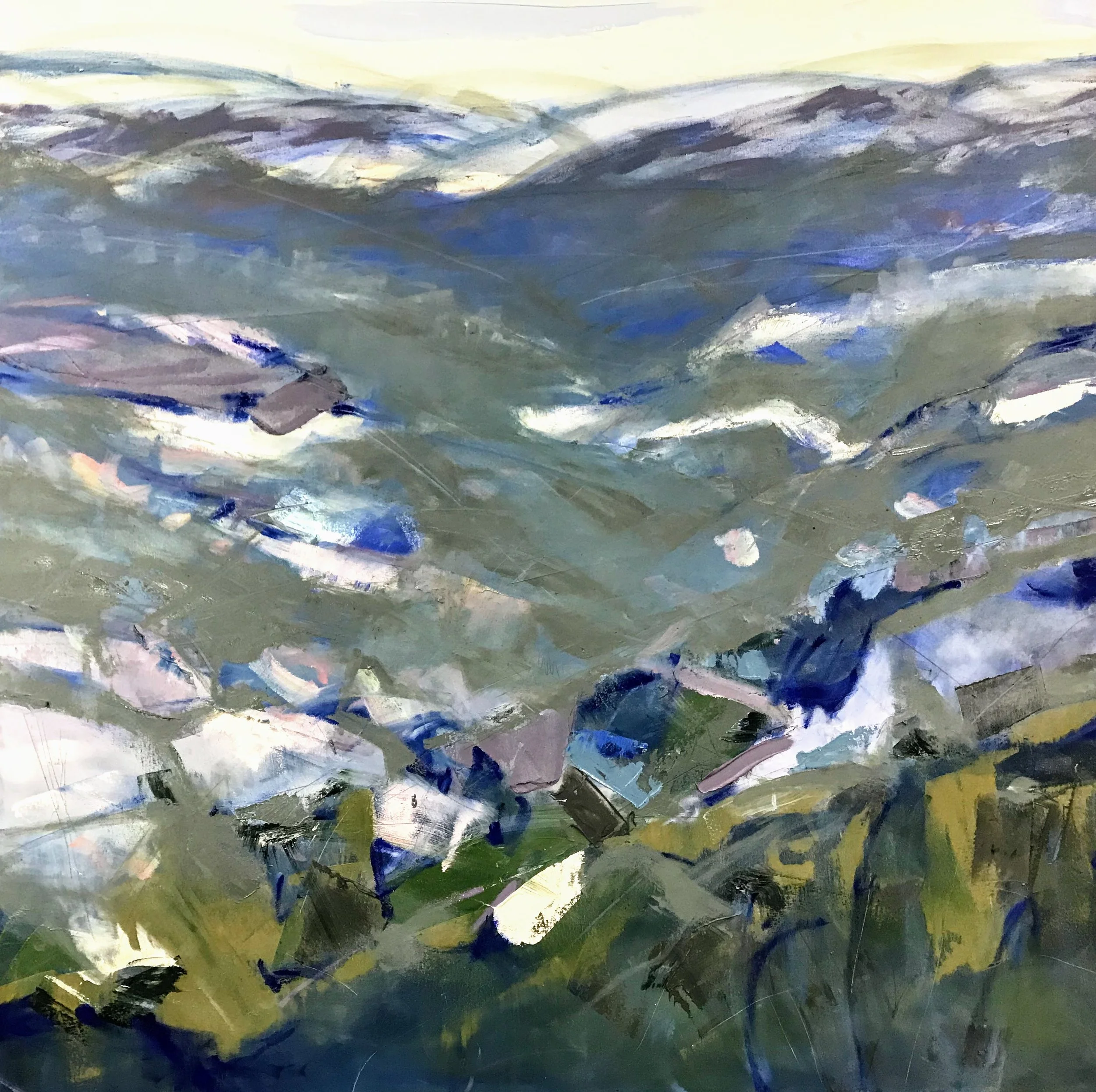 Equinox by Sally Veach, Oil on Canvas, 48” X 48”, regularly $4000, SALE $2800