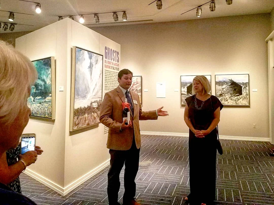 With Exhibition Director Cory Garman.