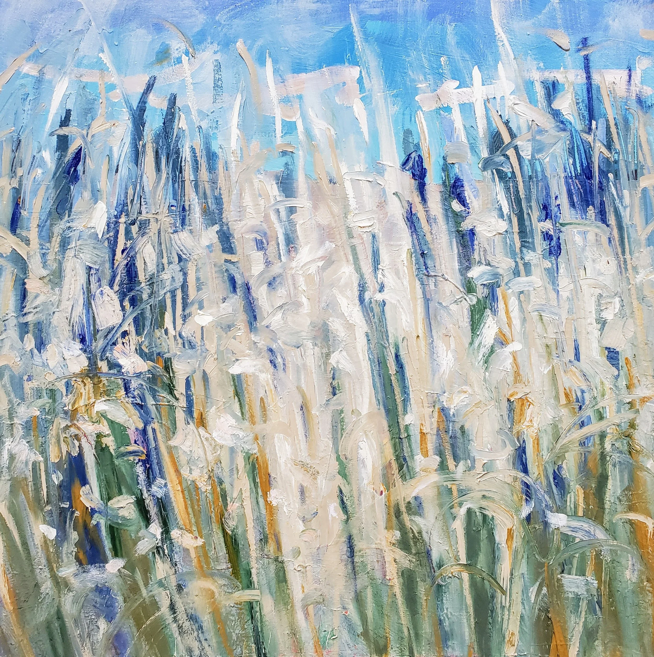 Field Days 2 , Acrylic and Oil on Canvas, 36” X 36”, $2500