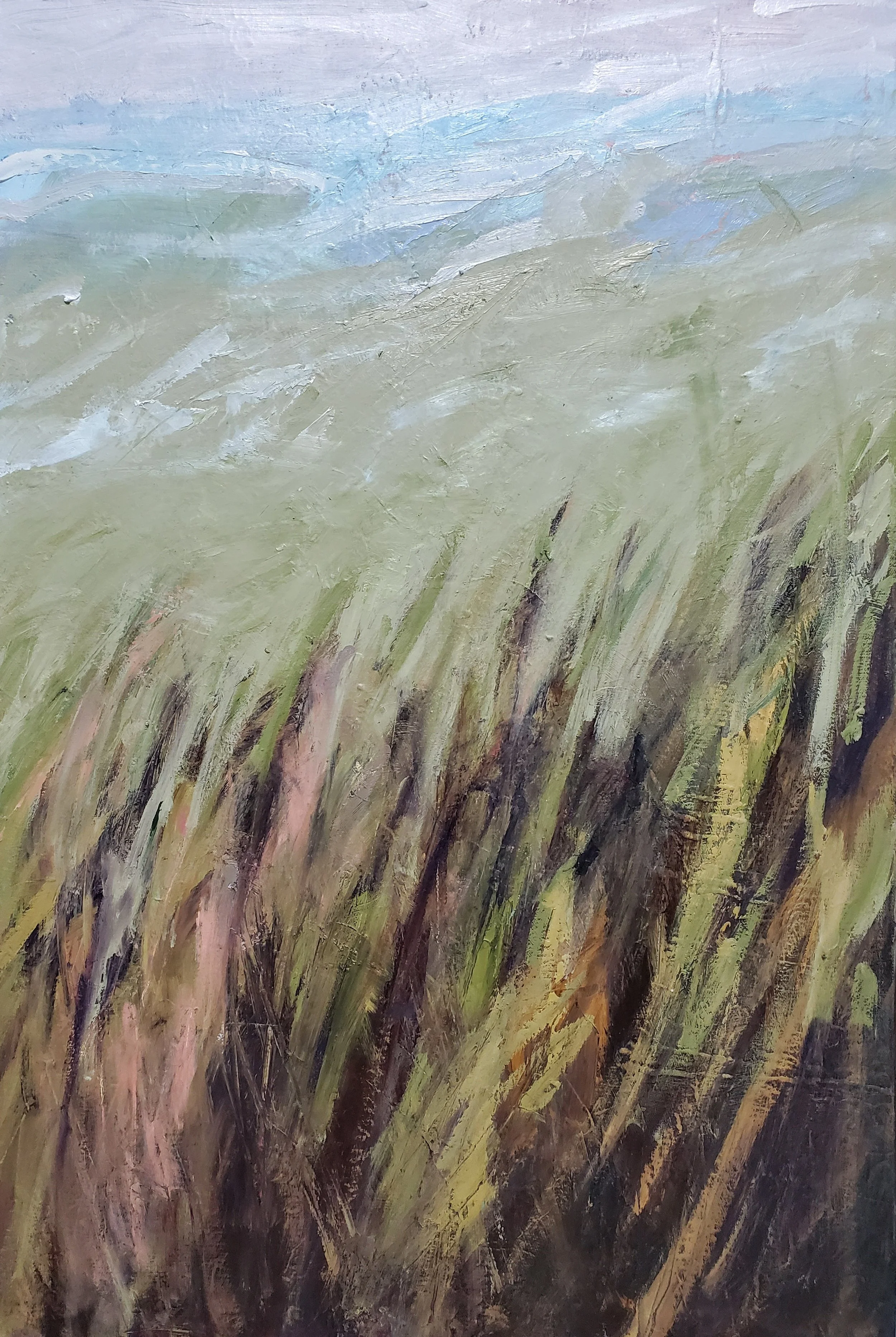 Field Days 4A , Acrylic and Oil on Canvas, 36” X 24”, $1700