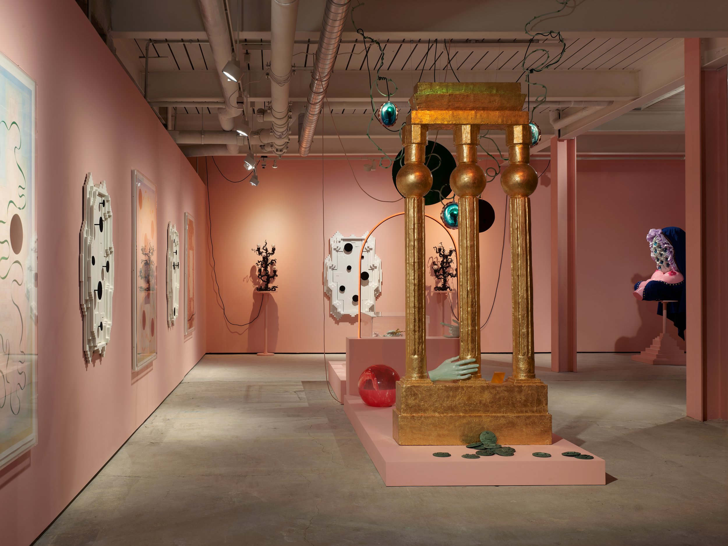  Tai Shani,  Your Arms Outstreched Above Your Head, Coding With the Angels  [Installation View], 2022. Courtesy the artist and Gathering, photography © Brotherton Lock. 