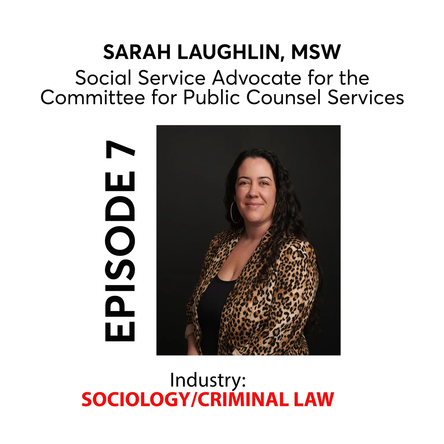 OCCUPATIONS Episode 07 - Sarah Laughlin - SOCIOLOGY/CRIMINAL LAW
