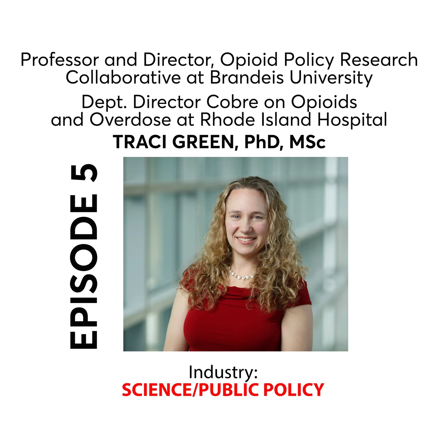 OCCUPATIONS Episode 05 - Traci Green, PhD, MSc - SCIENCE/PUBLIC POLICY episode artwork