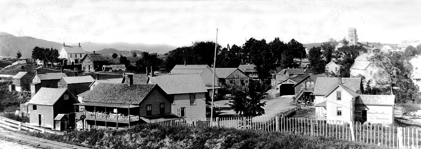 The town of Whallonsburg about 1895