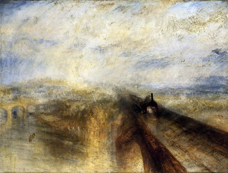 Rain, Steam, Speed and the Great Western Railway , painting by JMW Turner