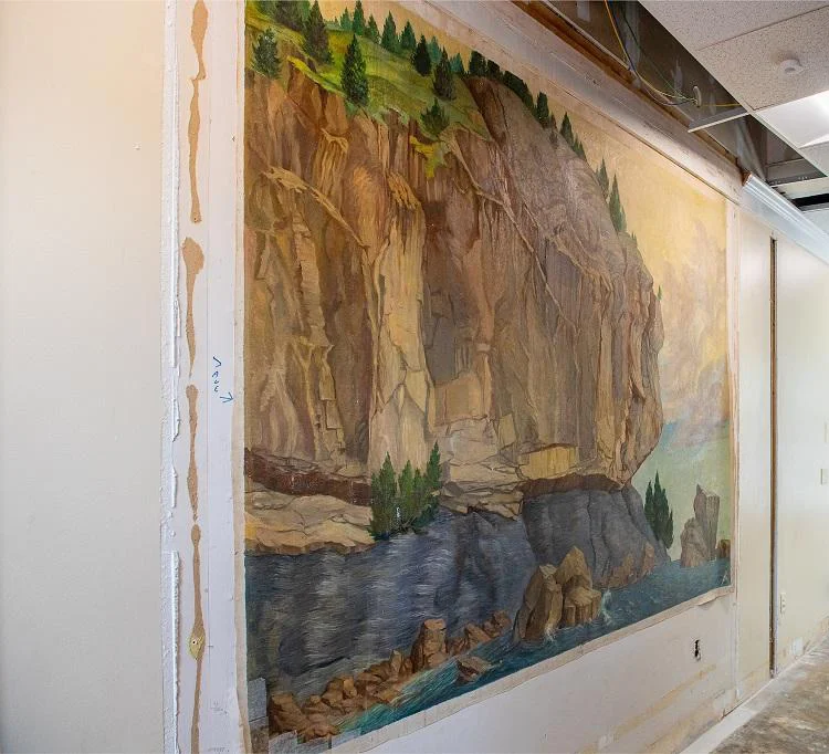 Lone Rock Point Mural at the University of Vermont