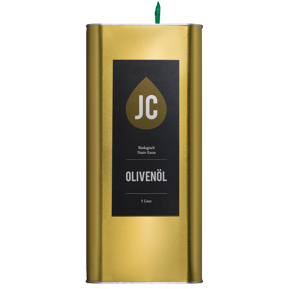 JC Olivenöl Bio Nativ Extra 5 l Kanister (21,39 €/l - 7% USt), inkl. Versand (Österreich / Schweiz zzgl. Porto)