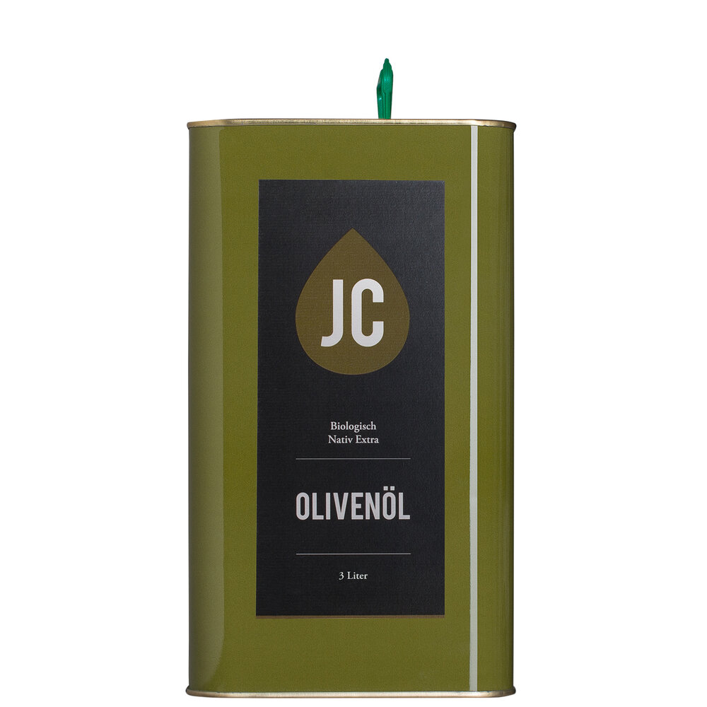 JC Olivenöl Bio Nativ Extra 3 l Kanister (22,98 €/l - 7% USt), inkl. Versand (Österreich / Schweiz zzgl. Porto)