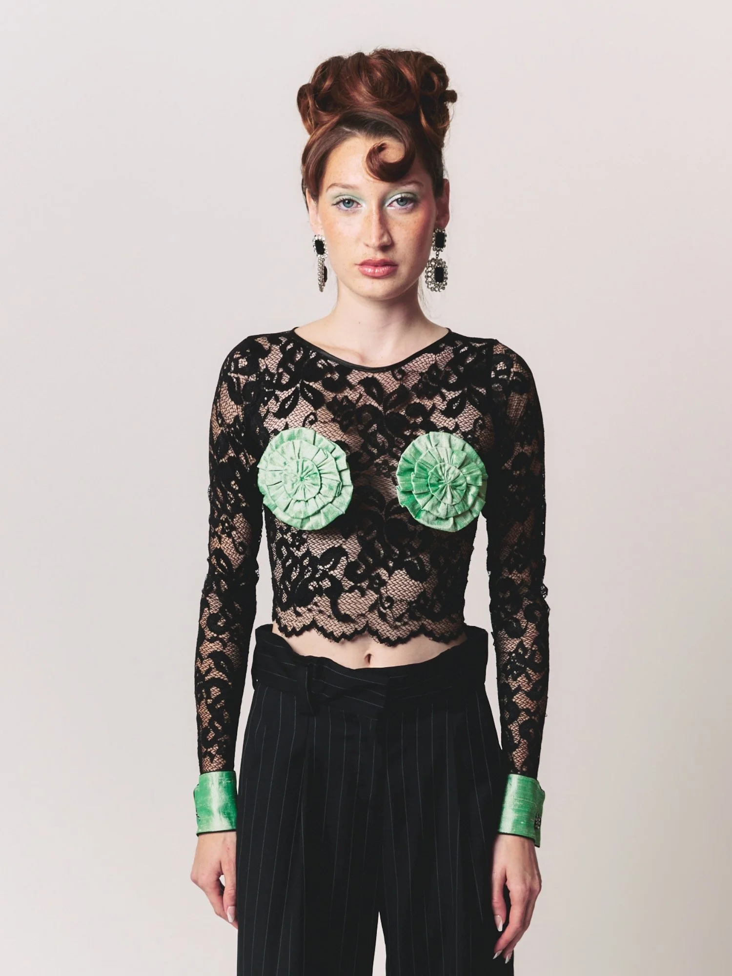 Pinup Lace Crop Top
