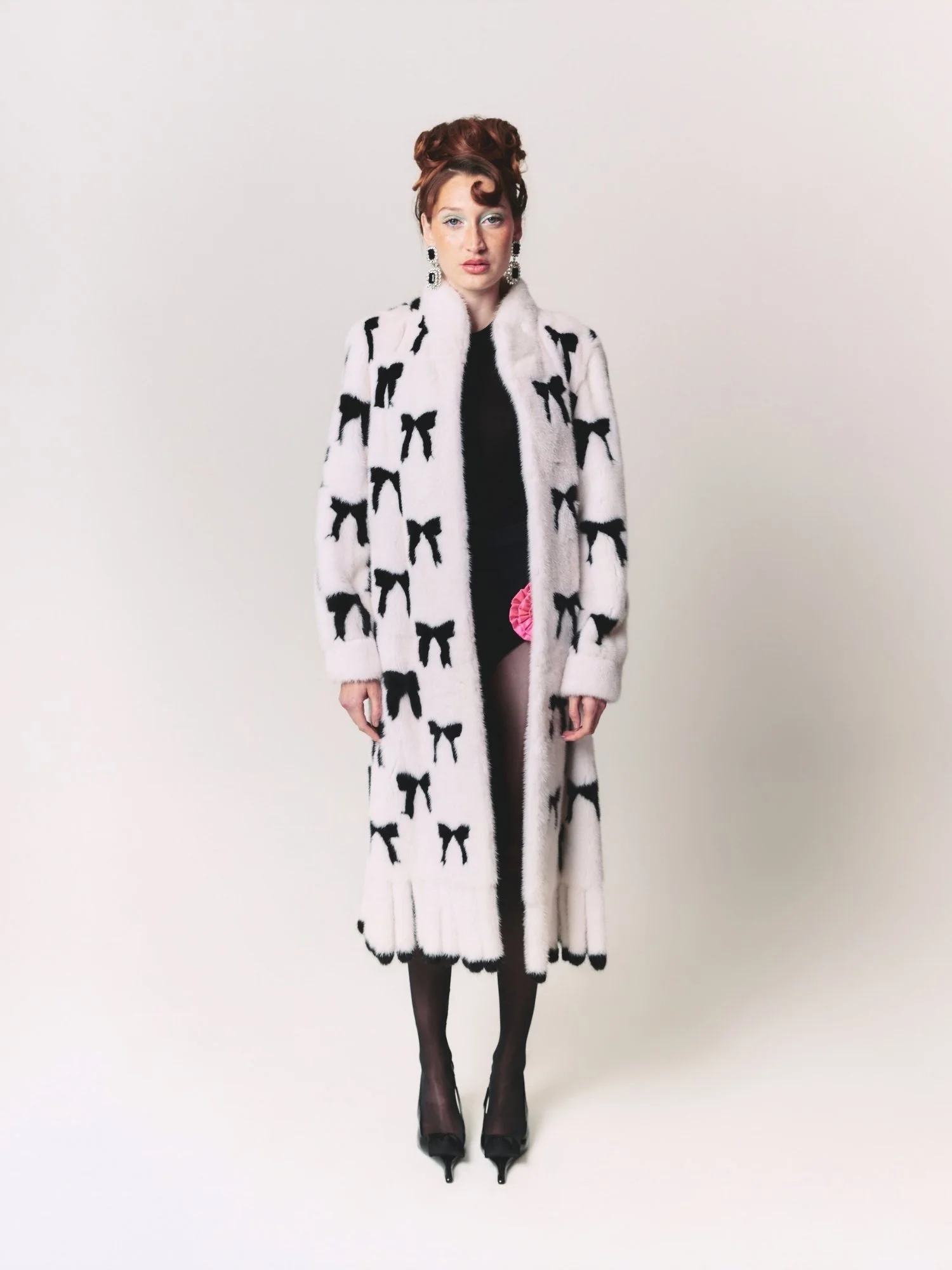 Bowery Bow Mink, White (Made-to-Order)