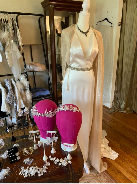 Accessories display at The Wedding Dresser