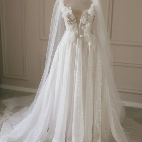 Wedding Dress that is being cleaned and preserved