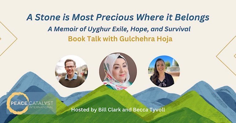 Join us TOMORROW June 20th at 3pm EST for a conversation with Uyghur-American journalist and human rights activist Gulchehra Hoja about her recent book, &quot;A Stone is Most Precious Where it Belongs.&quot; Be sure to register (use our bio link or p