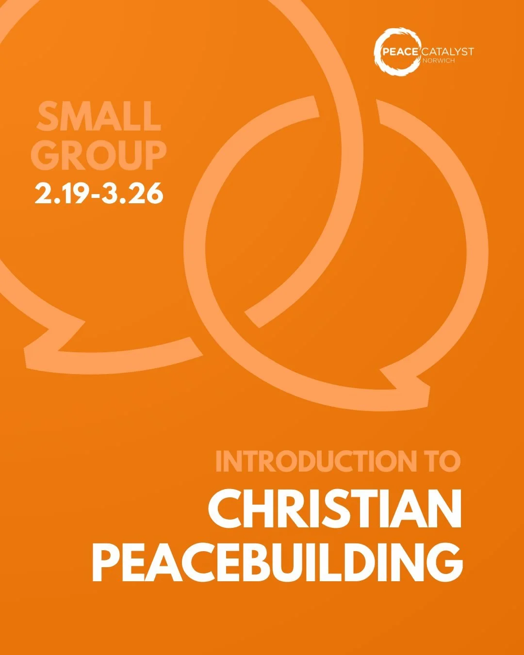 Want a refresher - or first-time introduction - to what Jesus-centered peacebuilding is and how to live it out in our day? 

In this 6-week online group, we&rsquo;ll introduce you to peace-oriented theology, conflict transformation, and peacebuilding