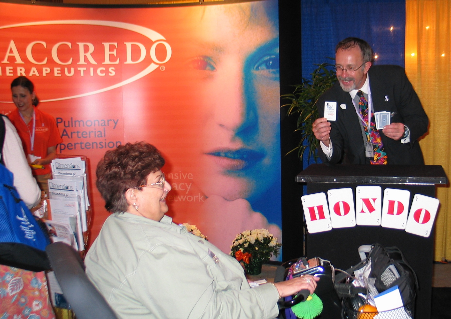 Accredo Therapeutics engages Hondo for numerous Arterial Pulmonary Hypertension shows. Seeing smiles on faces is magical for both Hondo and sponsor.