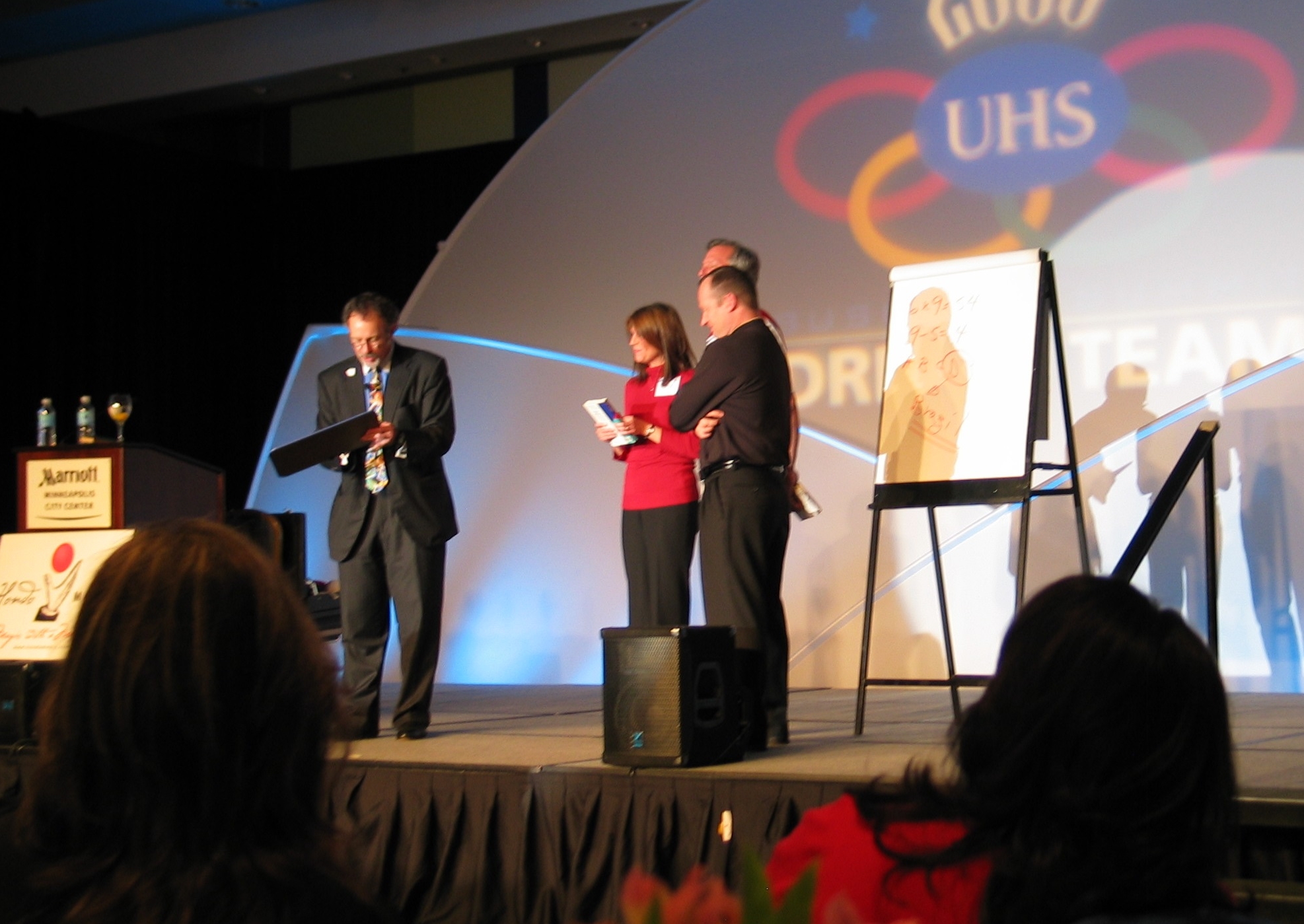 Universal Hospital Services annual meeting and awards dinner at the Minneapolis Marriott. Audience participation is paramount in the Hondo presentation.