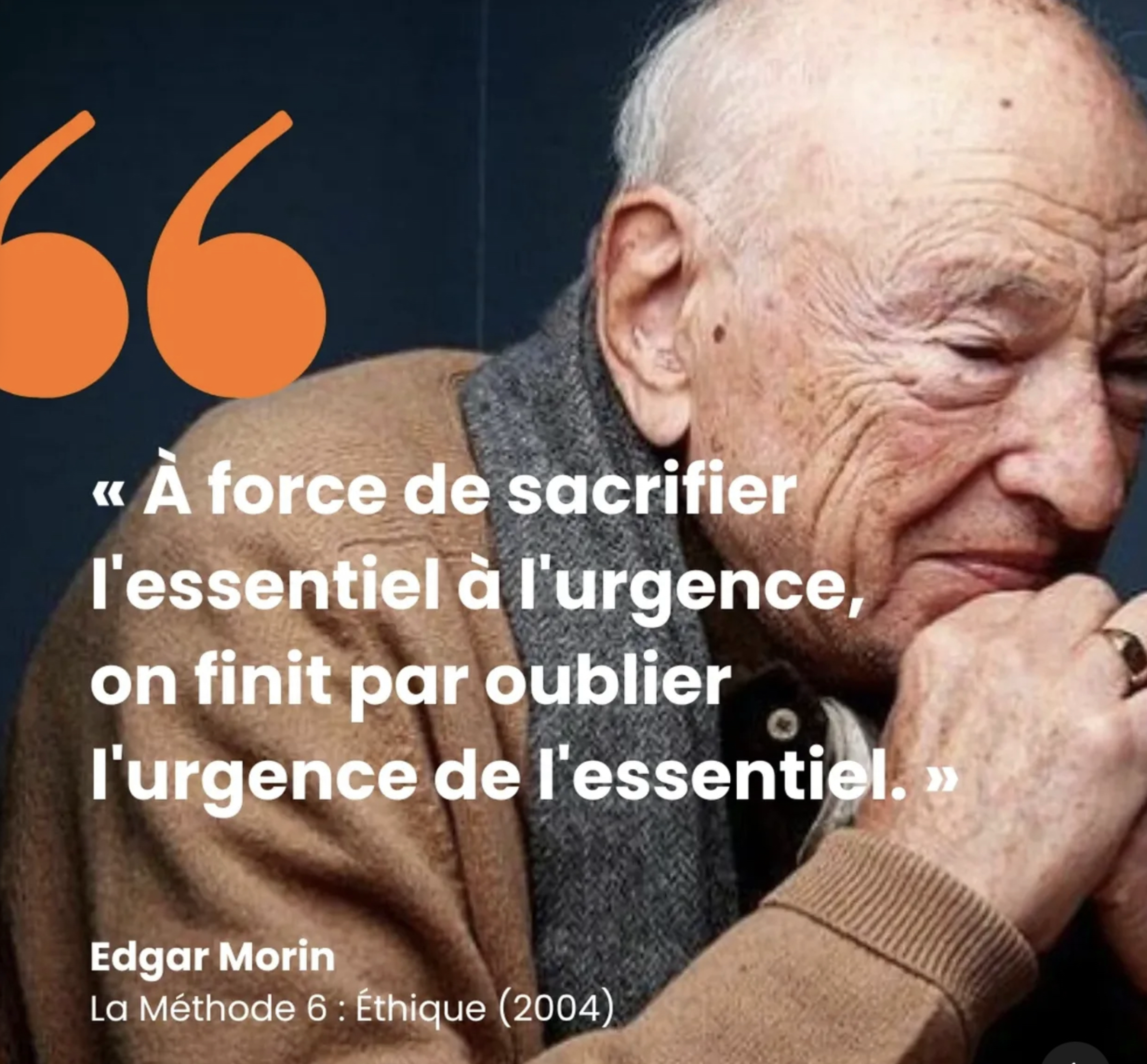Culture &amp; Reflection: The Urgency of the Essential