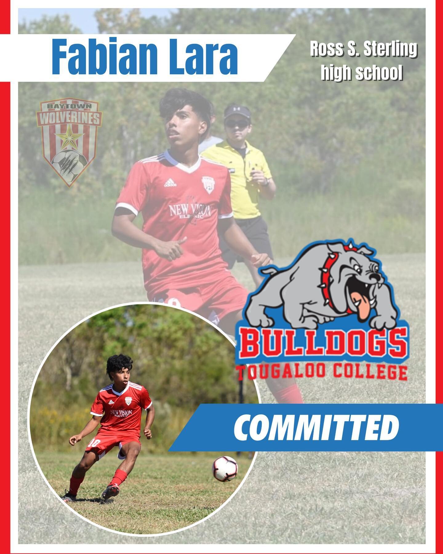 College Announcement!

Fabian Lara, a senior at Ross S. Sterling high school, has been a member of the Baytown Saints YSC and Baytown Wolverines since 2017, and has been a key player for his school and club teams. 
Fabian has decided to continue his 