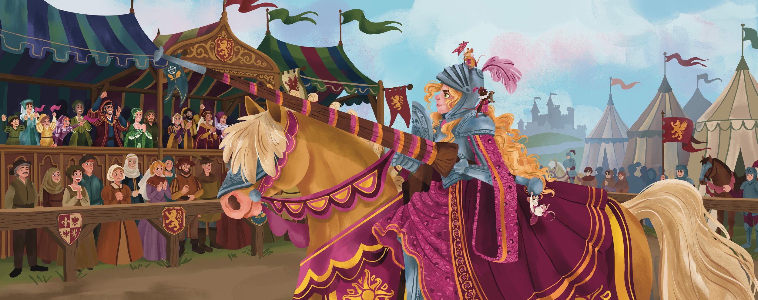aspenn-richards-medieval-girl-knight-horse-jousting-tournament-castle-crowd-childrens-book-illustration.jpg