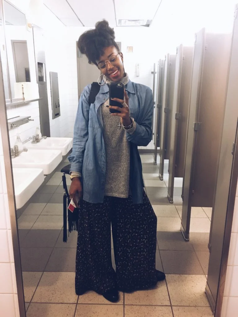 Finally got a temp job Look of the Day :’-)