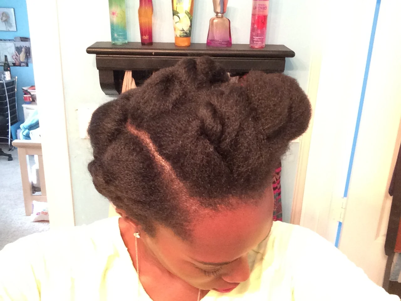 Natural Hair How-To: Protective Style Two Strand Twist Updo