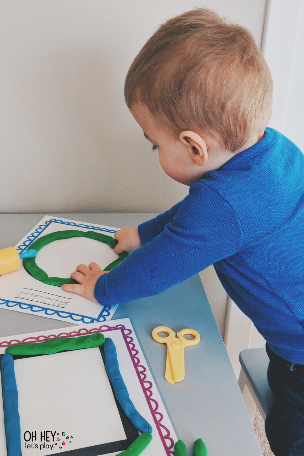 Shape Play Doh Mats — Oh Hey Let's Play