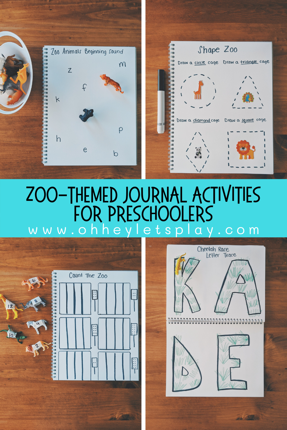 How to draw Zoo Animals and Words: Easy & Fun Drawing and first