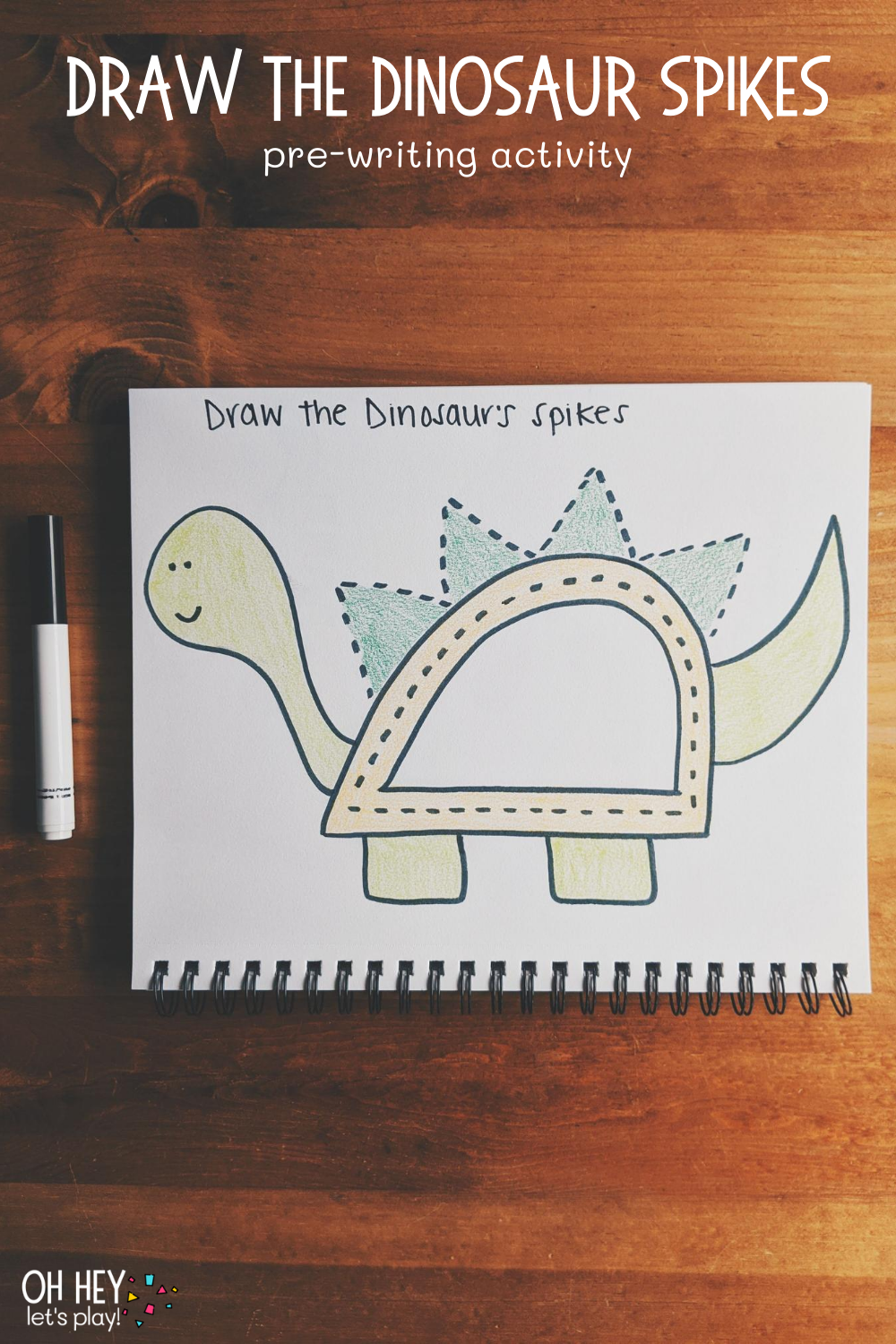 Dinosaur-Themed Journal Activities for Preschoolers — Oh Hey Let's Play