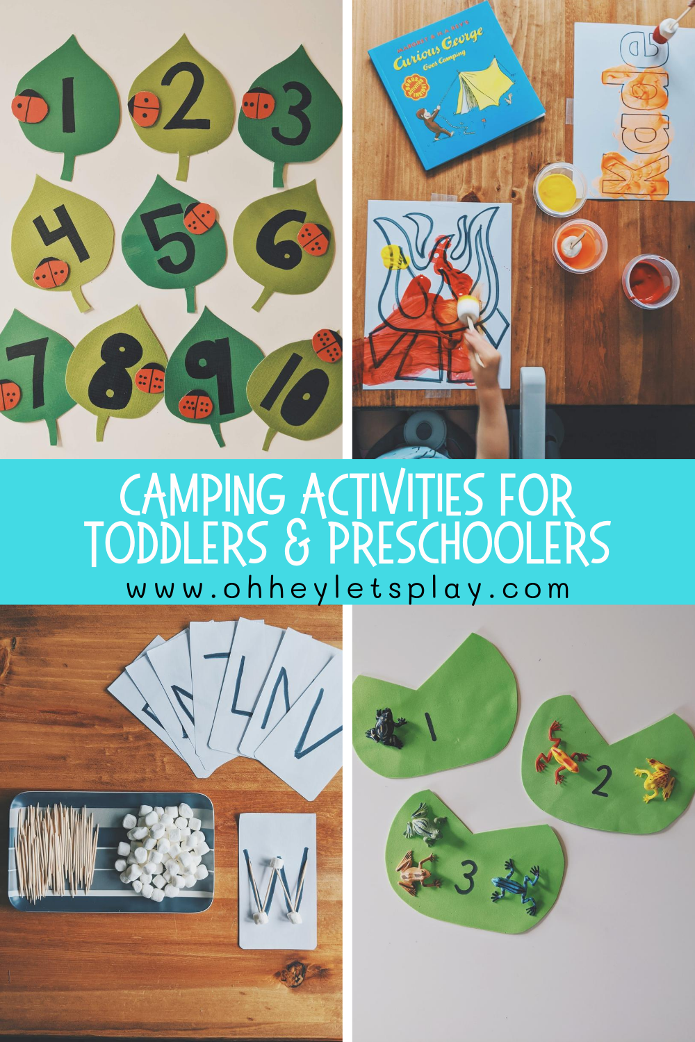 Camping Activities For Toddlers And Preschoolers Oh Hey Let S Play