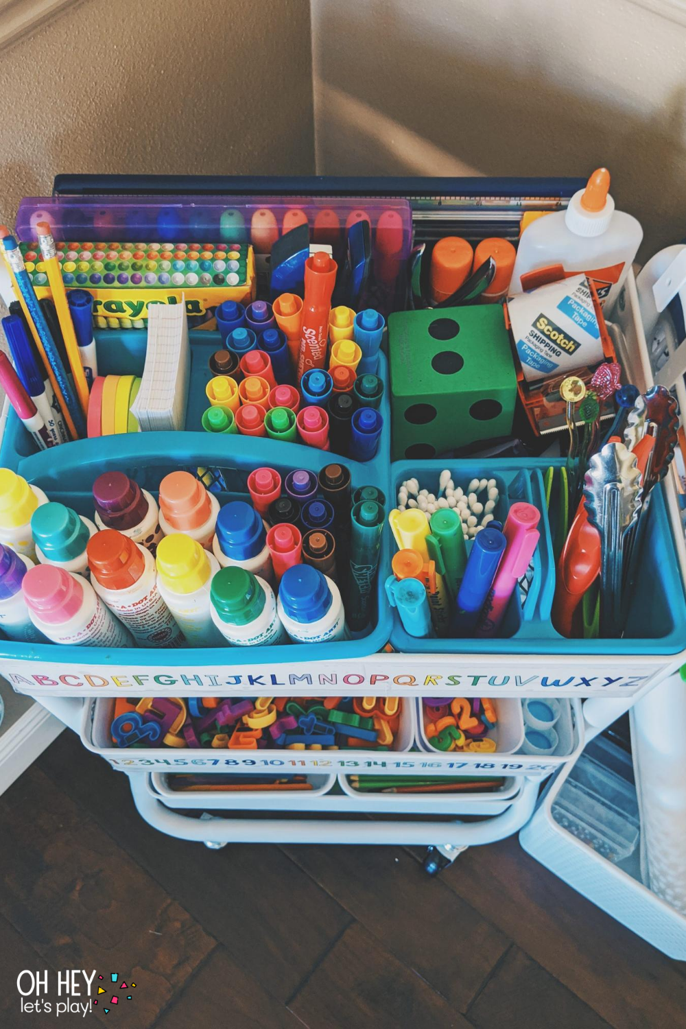 Organizing Kid's Art Supplies
