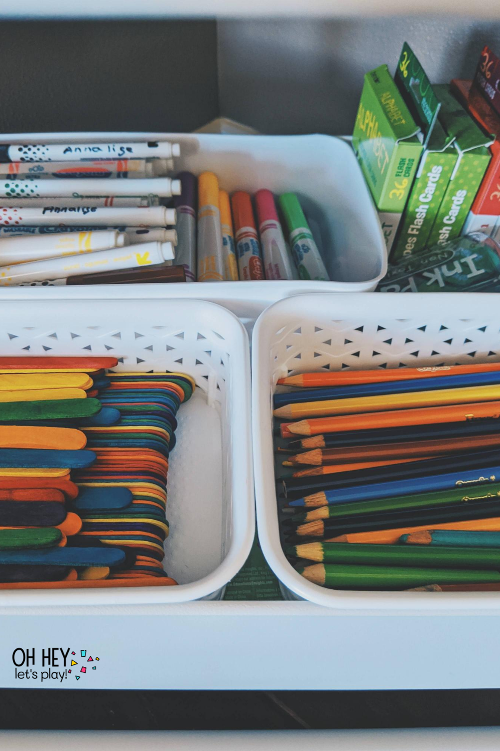Kids Art Supplies Storage Box