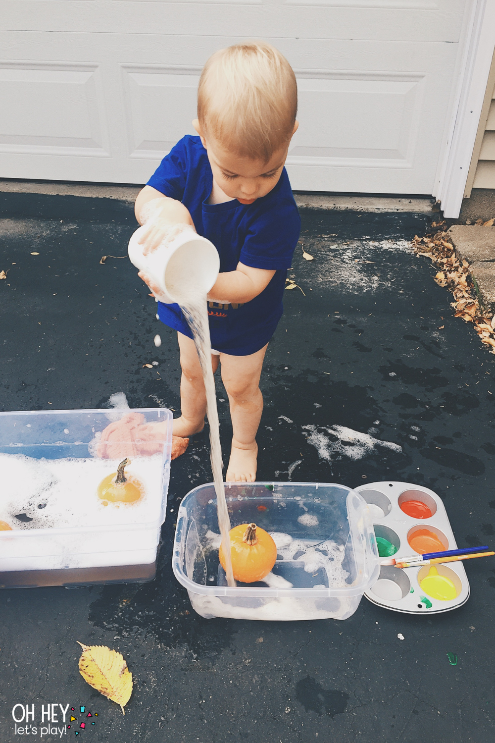 Pumpkin Paint and Wash Activity for Toddlers — Oh Hey Let's Play