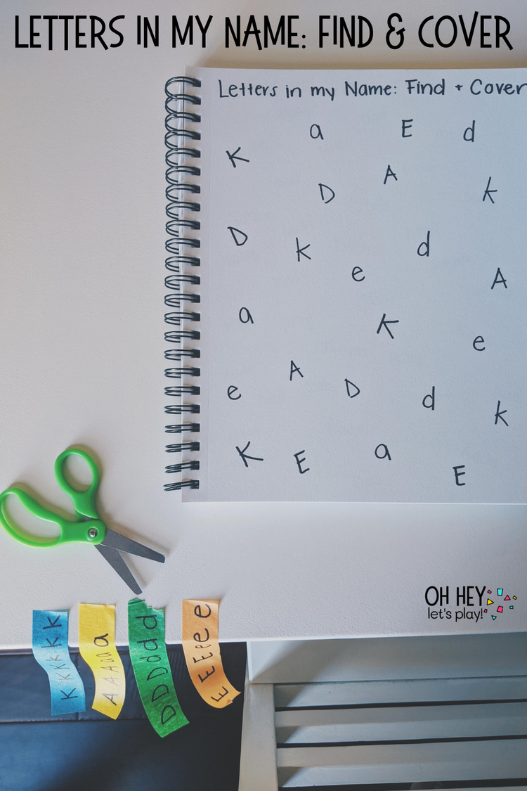 7 Name Journal Activities for Preschoolers — Oh Hey Let's Play