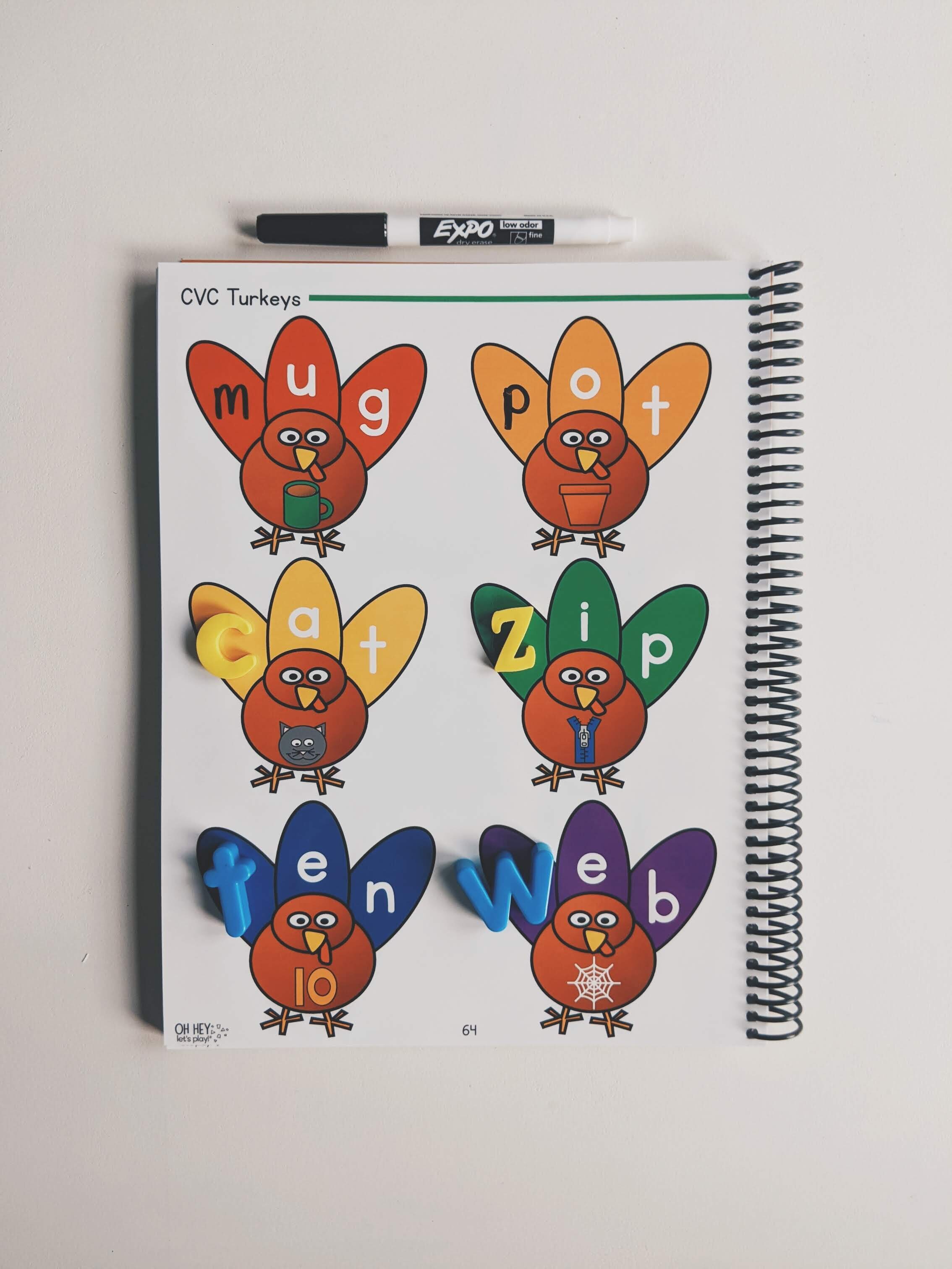 Oh Hey Let's Play with FALL Themes CVC Turkeys.jpg