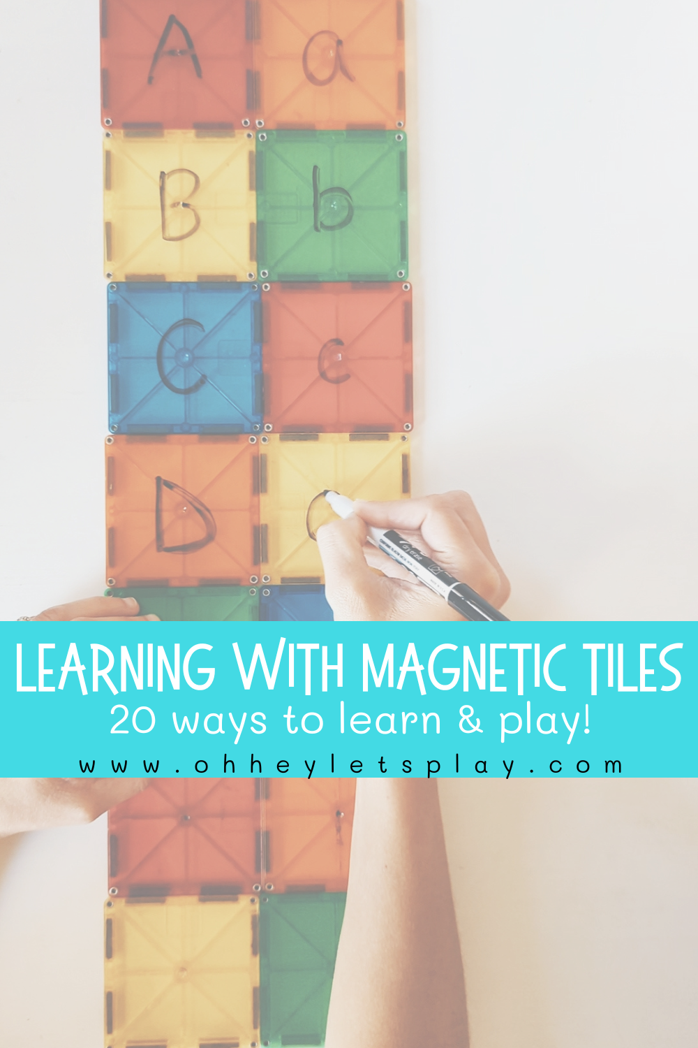 Magnetic Tiles Beginner Set Toddler Girls and Boys Toys, Sensory