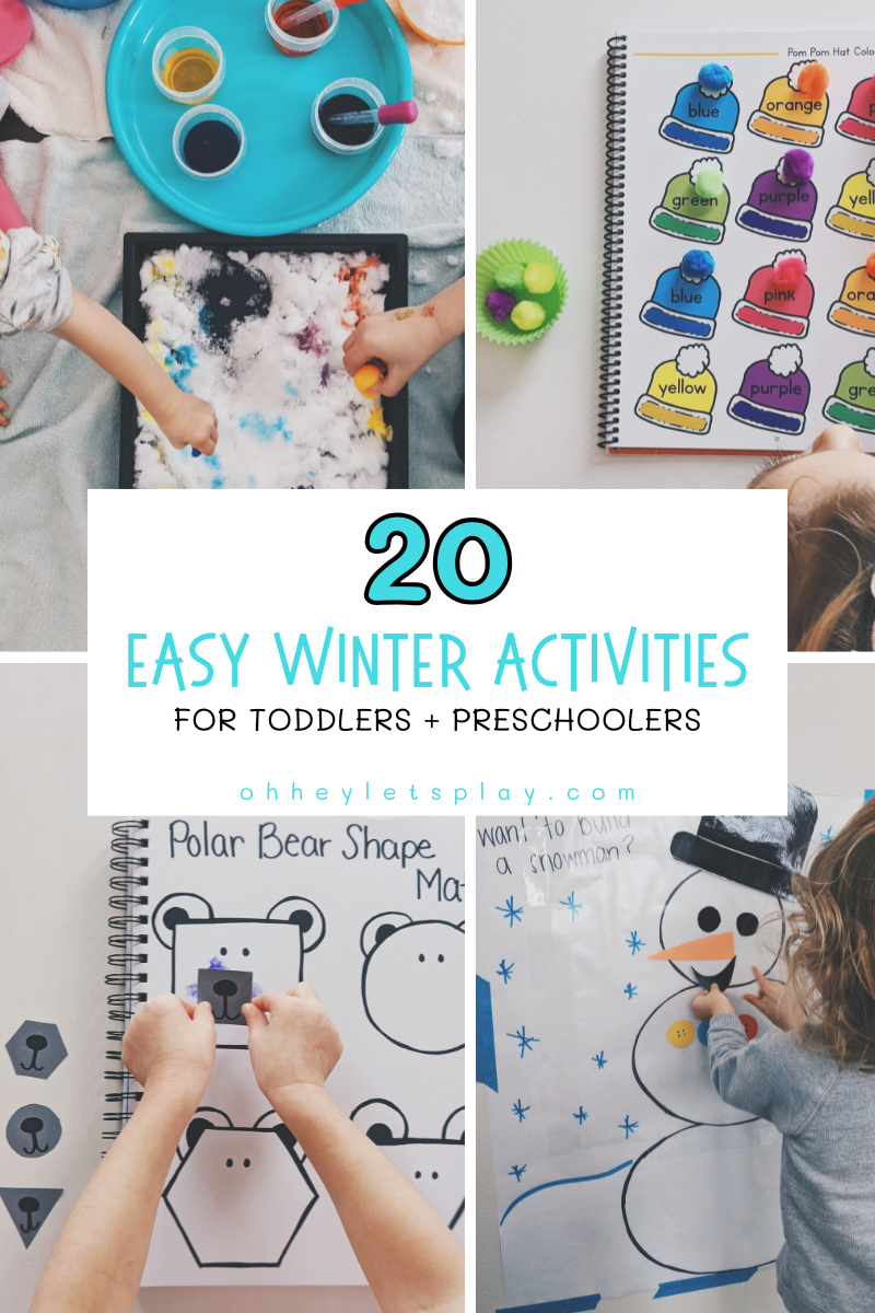 20 Easy Winter Activities for Toddlers and Preschoolers