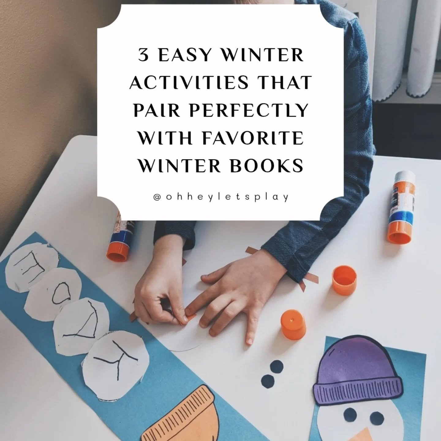 Winter books + simple activities are a great way to get through this awkward week between Christmas and the New Year!❄️📚
&bull;
Today I&rsquo;m sharing three easy ideas we&rsquo;ve done after reading a few of our favorite winter stories &mdash; simp